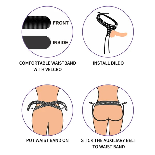 Ingen Easy Strap-On Harness - Black Adjustable Strap-On Harness (No Probe Included) — image 5 of 9
