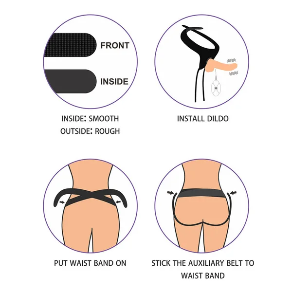 Ingen Vibrating Easy Strap-On Set - Flesh 17.8 cm (7'') Vibrating Strap-On — image 6 of 9