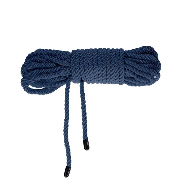 OUCH! Bondage Rope - 10 M - Navy Blue - Navy Blue Nylon Bondage Rope - 10 metre Length — image 5 of 6