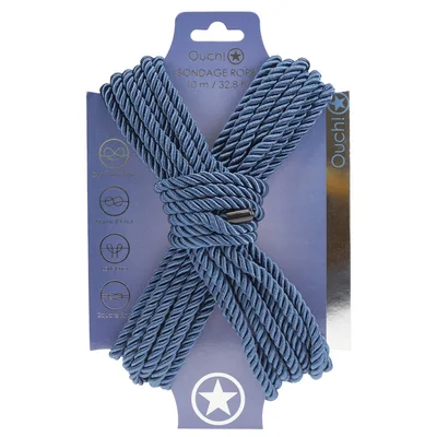 ouch bondage rope 10 m navy blue navy blue nylon bondage rope 10 metre length
