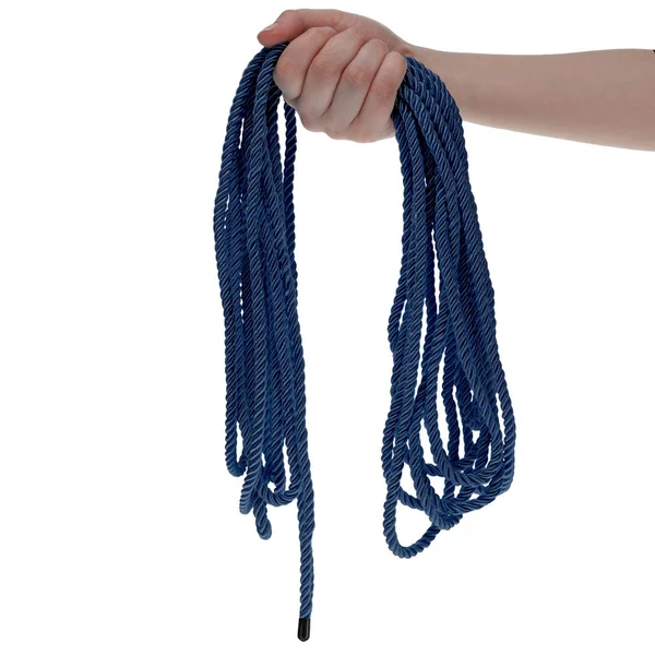 OUCH! Bondage Rope - 10 M - Navy Blue - Navy Blue Nylon Bondage Rope - 10 metre Length — image 4 of 6