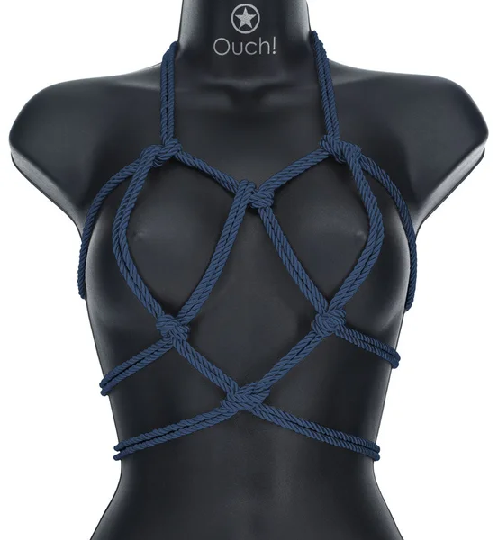 OUCH! Bondage Rope - 10 M - Navy Blue - Navy Blue Nylon Bondage Rope - 10 metre Length — image 2 of 6