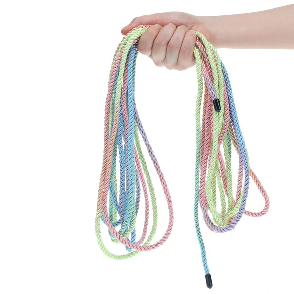 OUCH! Bondage Rope - 10 M - Multicolour 1 - Multicoloured Nylon Bondage Rope - 10 metre Length — image 4 of 6