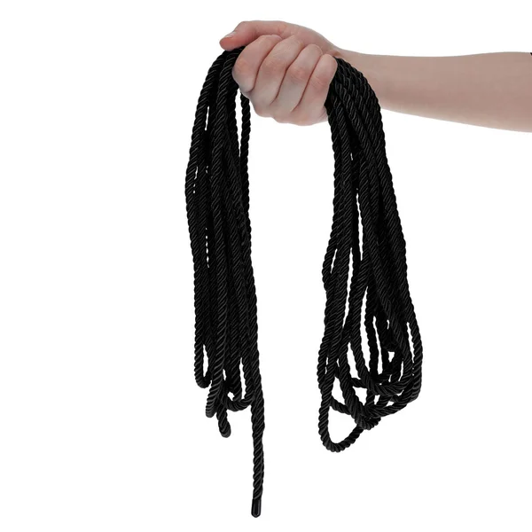 OUCH! Bondage Rope - 10 M - Black - Black Nylon Bondage Rope - 10 metre Length — image 4 of 6