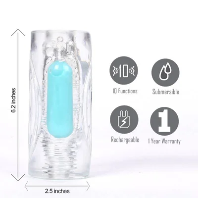 maia aster clear vibrating stroker sleeve