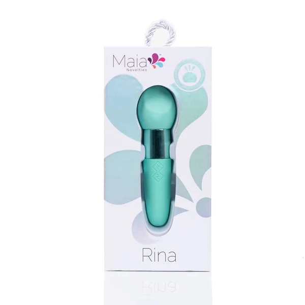 Maia RINA - Teal - Teal 13.3 cm USB Rechargeable Vibrator — image 5 of 5