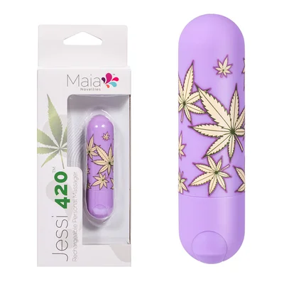 maia jessi 420 violet 76 cm usb rechargeable bullet