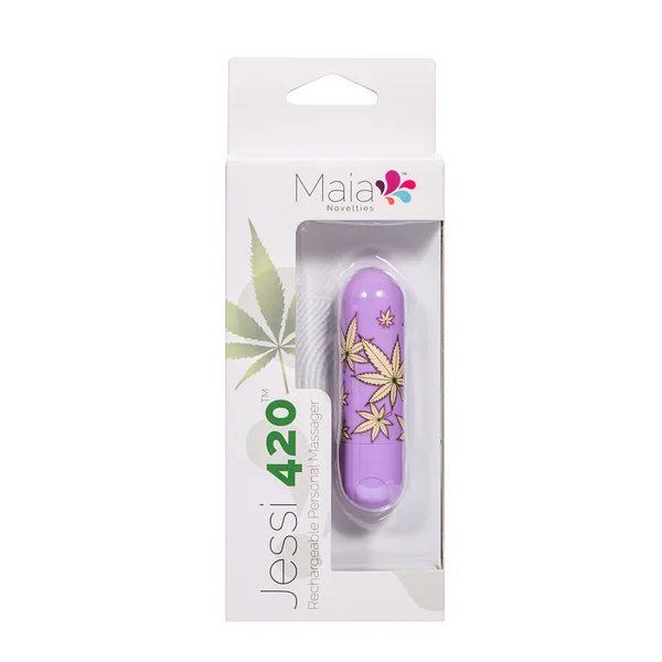 Maia Jessi 420 - Violet 7.6 cm USB Rechargeable Bullet — image 4 of 4