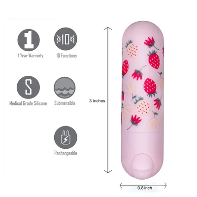 maia bari baby pink 76 cm usb rechargeable bullet