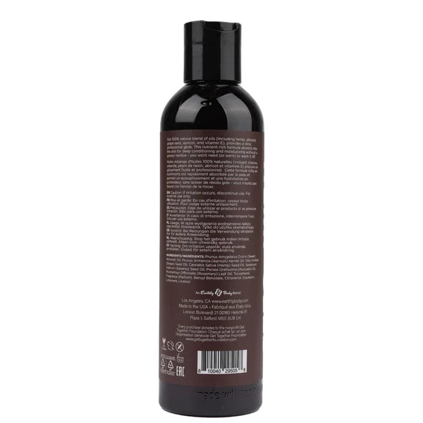 Hemp Seed Massage & Body Oil - Kashmir Musk (Brandy, Magnolia & Vanilla Musk) Scented - 237 ml — image 2 of 2