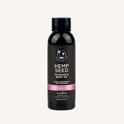 hemp seed massage body oil zen berry rose blackberry yellow rose amber scented 59 ml