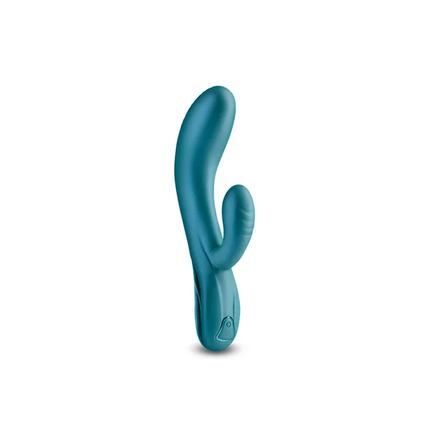 Royals - Regent - Metallic Green - Metallic Green 19.3 cm USB Rechargeable Rabbit Vibrator — image 3 of 5