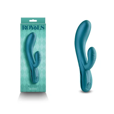 royals regent metallic green metallic green 193 cm usb rechargeable rabbit vibrator