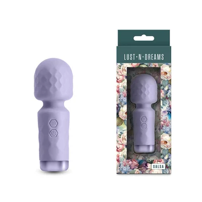 lust n dreams salsa lavender lavender 115 cm usb rechargeable mini massage wand