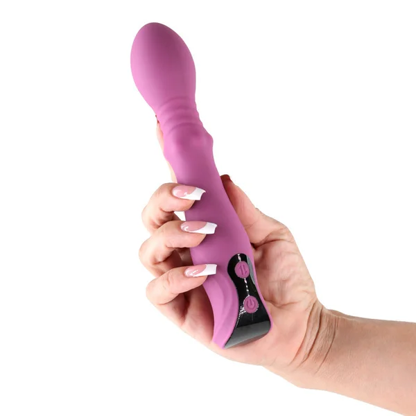 Lust-n-Dreams - Cadence - Blush - Purple 18.2 cm USB Rechargeable Thrusting & Sliding Vibrator — image 2 of 4