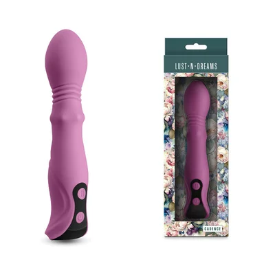 lust n dreams cadence blush purple 182 cm usb rechargeable thrusting sliding vibrator