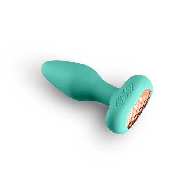 Techno - Prism - Teal 10.9 cm USB Rechargeable Butt Plug with App Control — image 3 of 6