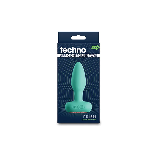 Techno - Prism - Teal 10.9 cm USB Rechargeable Butt Plug with App Control — image 5 of 6