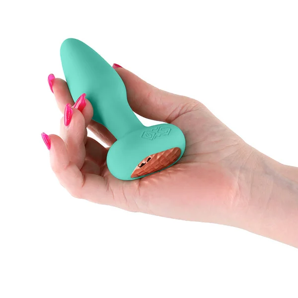 Techno - Prism - Teal 10.9 cm USB Rechargeable Butt Plug with App Control — image 2 of 6