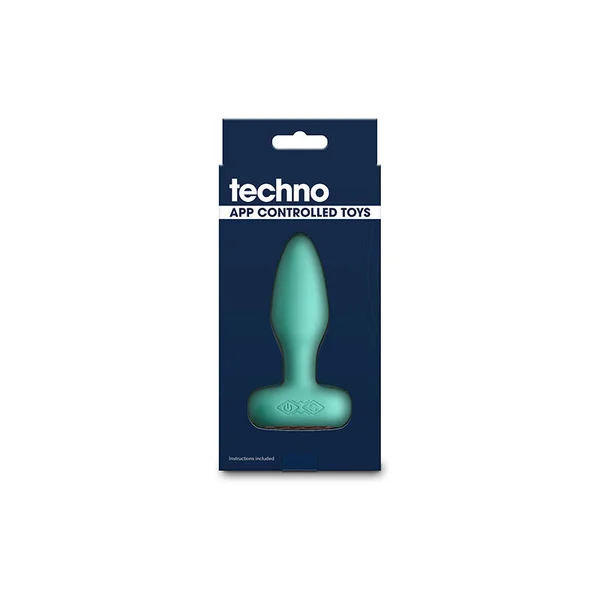 Techno - Prism - Teal 10.9 cm USB Rechargeable Butt Plug with App Control — image 6 of 6
