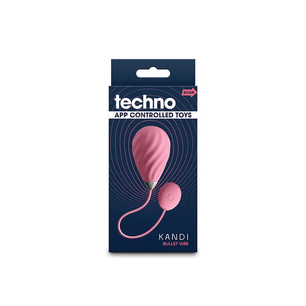 Techno - Kandi - Pink USB Rechargeable Vibrating Egg with App Control — image 4 of 5