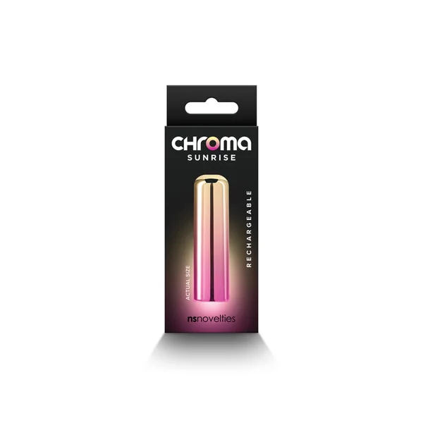 Chroma Sunrise - Small - Metallic Pink/Gold 6.8 cm USB Rechargeable Bullet — image 4 of 5