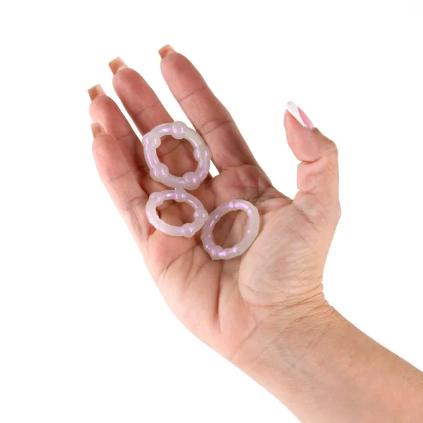 Fantasia - Intensity Rings - Pearl - Pearlescent Beaded Cock Rings - Set of 3 Sizes — image 2 of 4