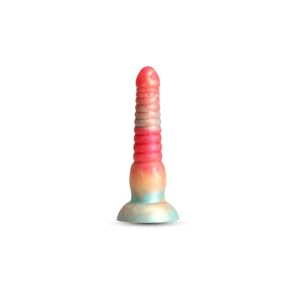 Colours Stacked - 6'' Dildo - Red/Gold - Red/Gold 16 cm Fantasy Dildo — image 3 of 5