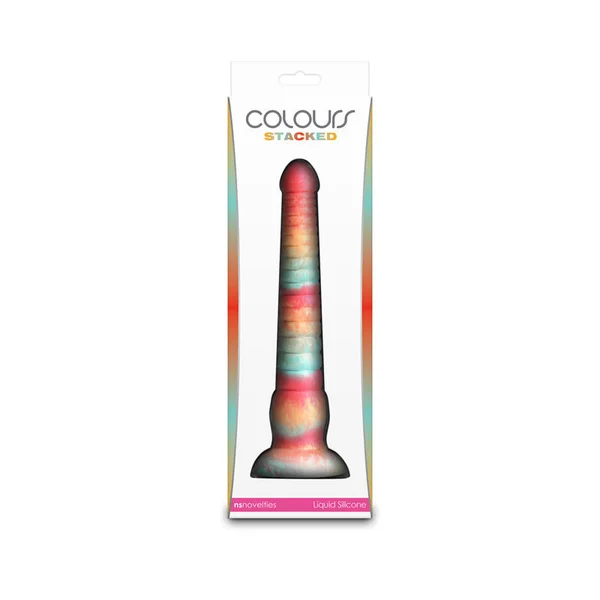 Colours Stacked - 9'' Dildo - Red/Gold - Red/Gold 23 cm Fantasy Dildo — image 5 of 5