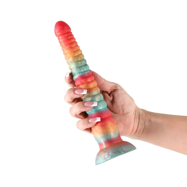 Colours Stacked - 9'' Dildo - Red/Gold - Red/Gold 23 cm Fantasy Dildo — image 2 of 5