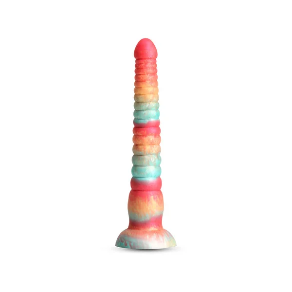 Colours Stacked - 9'' Dildo - Red/Gold - Red/Gold 23 cm Fantasy Dildo — image 3 of 5