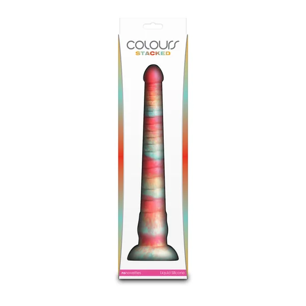 Colours Stacked - 12'' Dildo - Red/Gold - Red/Gold 30.6 cm Fantasy Dildo — image 5 of 5