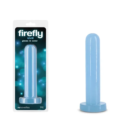 firefly thrill blue small glow in dark blue 155 cm small dildo