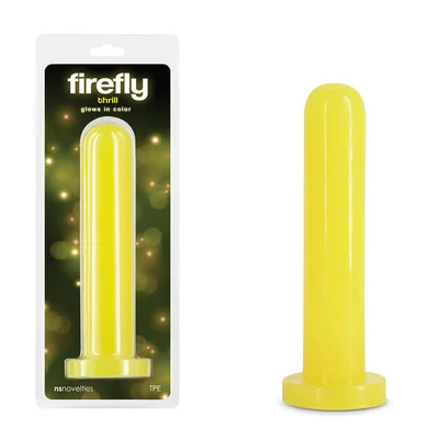 firefly thrill yellow large glow in dark yellow 193 cm large dildo