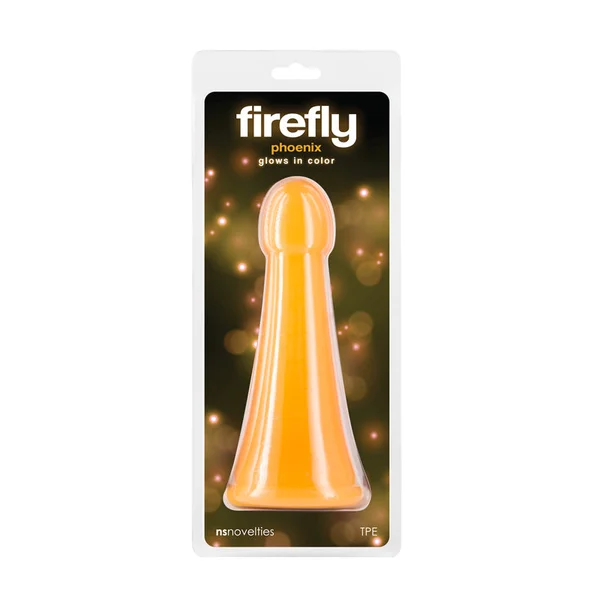 Firefly - Phoenix - Orange - Glow in Dark Orange 19.2 cm Dildo — image 5 of 6