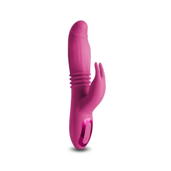 INYA Passion - Pink - Pink 22.2 cm USB Rechargeable Thrusting Rabbit Vibrator — image 3 of 5