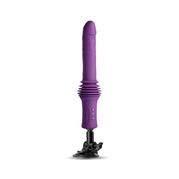 INYA Super Stroker - Purple - Purple 36.8 cm USB Rechargeable Thrusting Vibrator with Remote Control & Stand — image 4 of 6