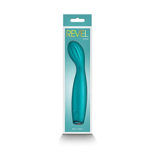 Revel Pixie - Teal - Teal 17.3 cm USB Rechargeable Vibrator — image 5 of 5