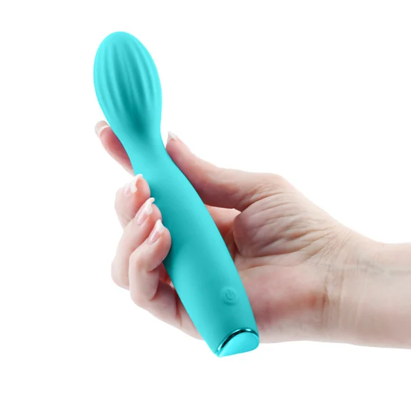 Revel Pixie - Teal - Teal 17.3 cm USB Rechargeable Vibrator — image 2 of 5