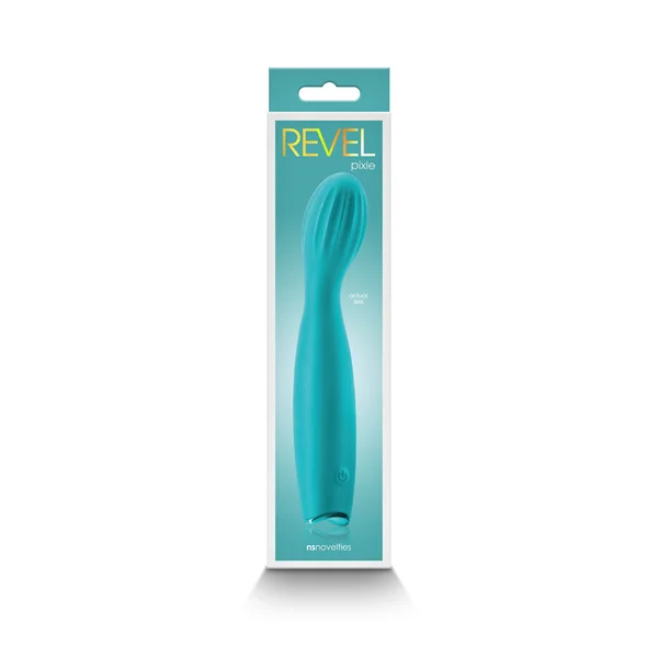Revel Pixie - Teal - Teal 17.3 cm USB Rechargeable Vibrator — image 4 of 5