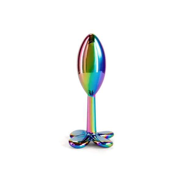 Rear Assets Clover - Multi-colour - Multicoloured 9.2 cm Metallic Butt Plug — image 3 of 6