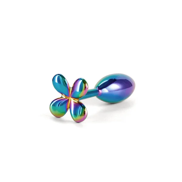Rear Assets Clover - Multi-colour - Multicoloured 9.2 cm Metallic Butt Plug — image 4 of 6