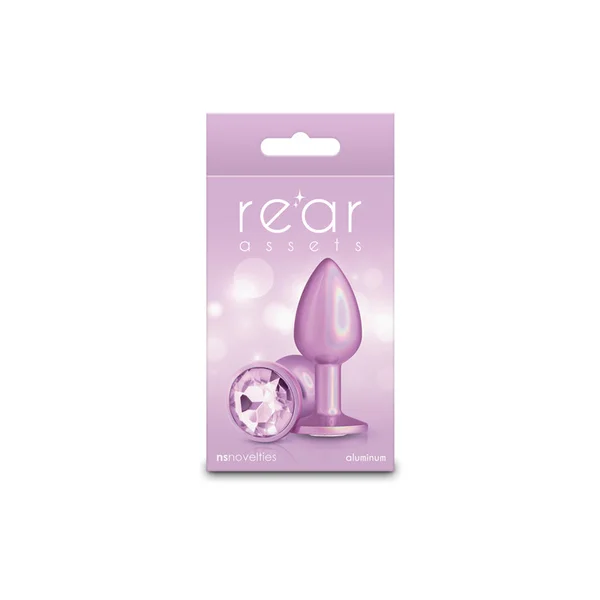 Rear Assets Iridescent - Small - Pink - Iridescent Pink 7.1 cm Small Butt Plug — image 4 of 5