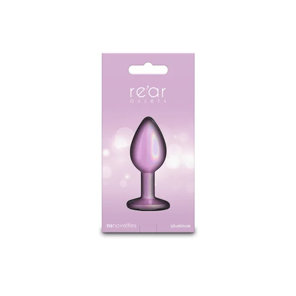 Rear Assets Iridescent - Small - Pink - Iridescent Pink 7.1 cm Small Butt Plug — image 5 of 5