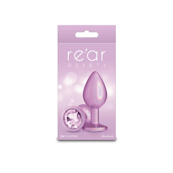 Rear Assets Iridescent - Medium - Pink - Iridescent Pink 8.2 cm Medium Butt Plug — image 4 of 5