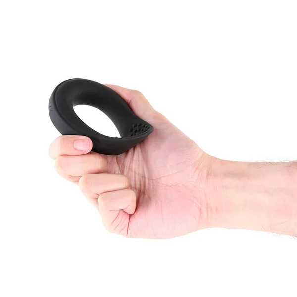 Renegade Slider - Black - Black USB Rechargeable Vibrating Cock Ring — image 2 of 5