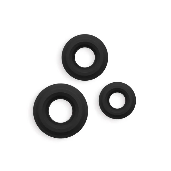 Renegade 3pc Fireman Rings - Black - Black Cock Rings - Set of 3 Sizes — image 3 of 5