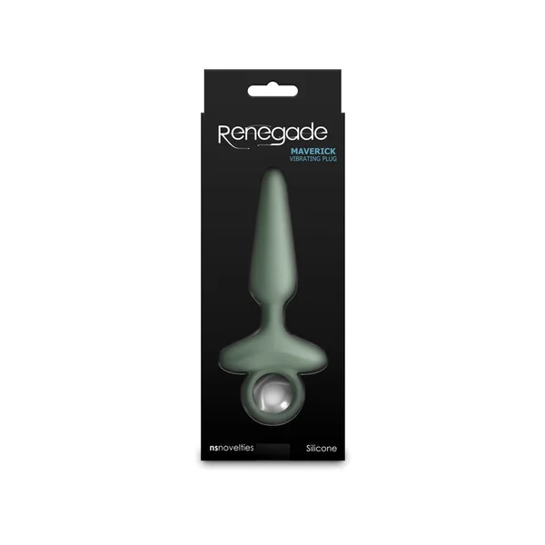 Renegade Maverick - Sage - Green 15 cm USB Rechargeable Vibrating Butt Plug — image 5 of 5