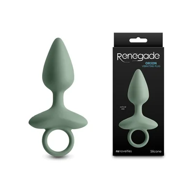 renegade orion sage green 13 cm usb rechargeable vibrating butt plug