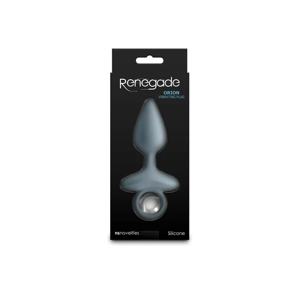 Renegade Orion - Grey - Grey 13 cm USB Rechargeable Vibrating Butt Plug — image 5 of 5